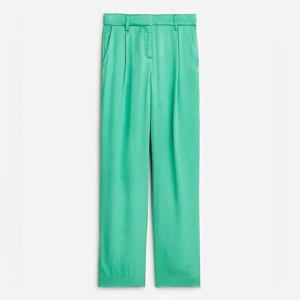 J Crew Straight Leg Essential Luster Crepe Pants NWT